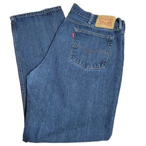 Levi's 514 Jeans 40x32 Mens Blue Denim Cotton Straight Leg Medium Wash